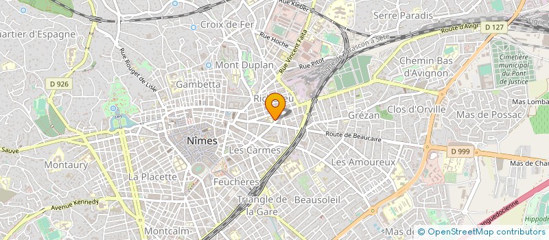 localisation de l'entreprise ETABLISSEMENTS JACQUES ROUVIERE JEUNE à NIMES