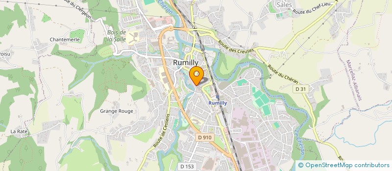 localisation de l'entreprise ETABLISSEMENTS JACQUIER ET FILS à RUMILLY