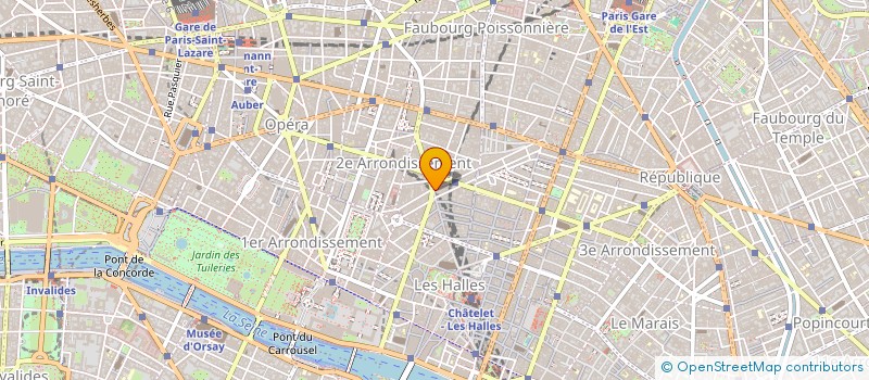 localisation de l'entreprise ETABLISSEMENTS JACQUIN à PARIS