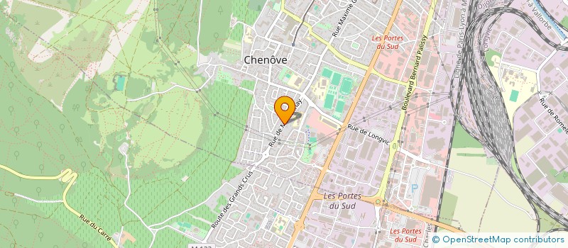 localisation de l'entreprise ETABLISSEMENTS JACQUOT à CHENOVE
