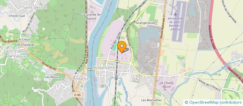 localisation de l'entreprise ETABLISSEMENTS JAMET à ANDANCETTE