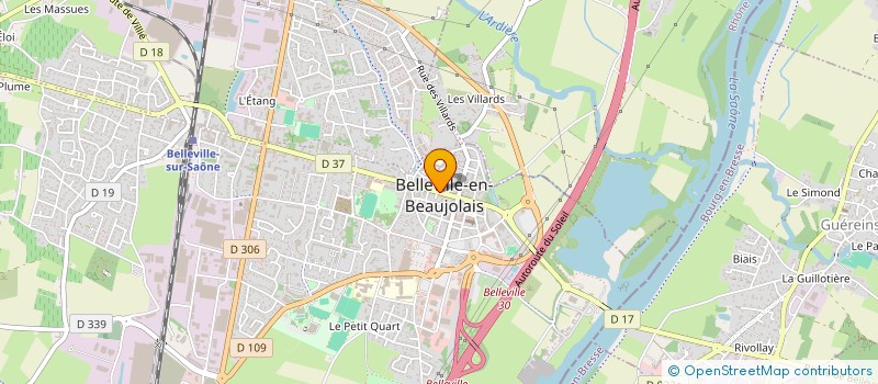 localisation de l'entreprise ETABLISSEMENTS JANIN à BELLEVILLE-EN-BEAUJOLAIS
