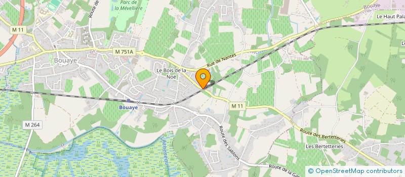localisation de l'entreprise ETABLISSEMENTS JASLET à BOUAYE