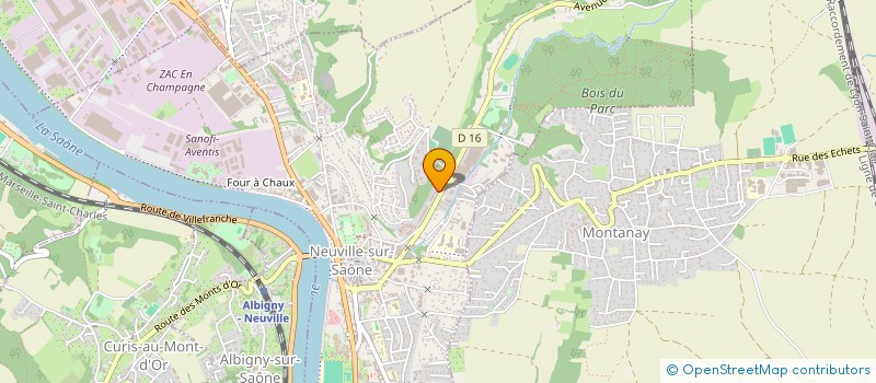 localisation de l'entreprise ETABLISSEMENTS JAYR ET FAVRE à NEUVILLE-SUR-SAONE