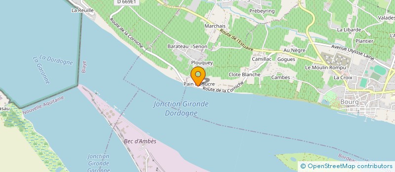 localisation de l'entreprise ETABLISSEMENTS JEAN BABOU à BOURG