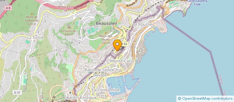 localisation de l'entreprise ETABLISSEMENTS JEAN BAZIN  BEAUSOLEIL