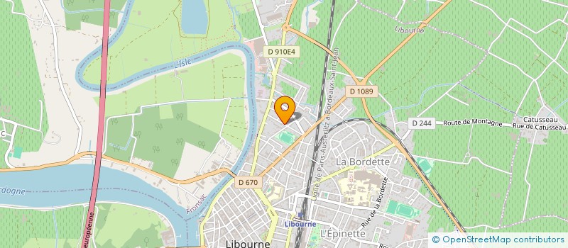 localisation de l'entreprise ETABLISSEMENTS JEAN BITARD à LIBOURNE