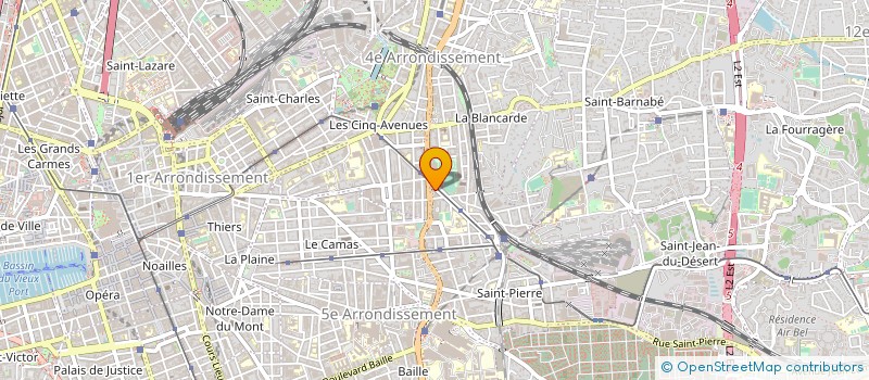 localisation de l'entreprise ETABLISSEMENTS JEAN BONNEFOI à MARSEILLE 4EME