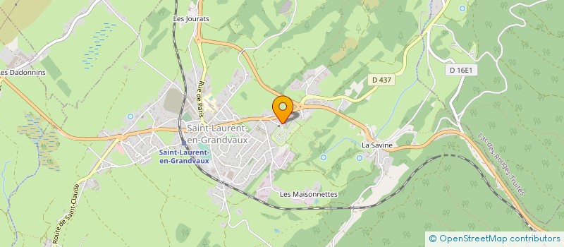 localisation de l'entreprise ETABLISSEMENTS JEAN COTTEZ à SAINT-LAURENT-EN-GRANDVAUX