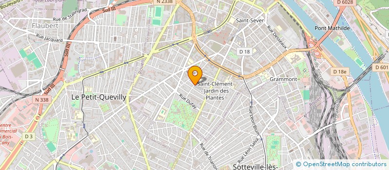 localisation de l'entreprise ETABLISSEMENTS JEAN LEHEC à ROUEN