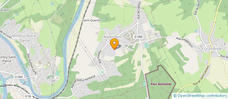 localisation de l'entreprise ETABLISSEMENTS JEAN MAGOT à AIGLEMONT