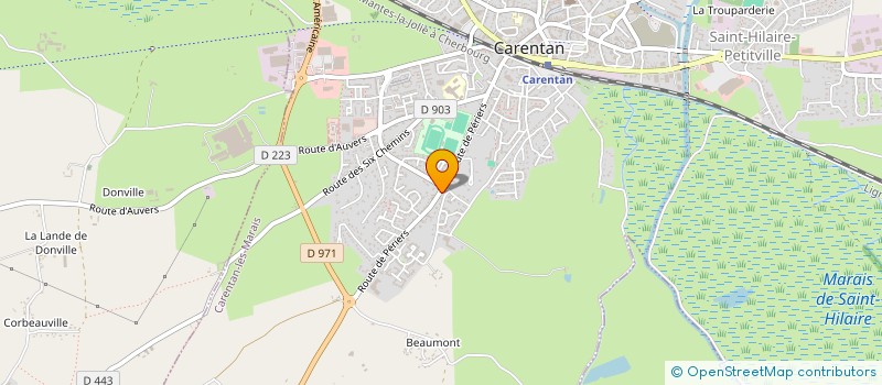 localisation de l'entreprise ETABLISSEMENTS JEAN PIERRE MARTIN à CARENTAN-LES-MARAIS
