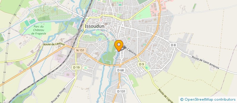 localisation de l'entreprise ETABLISSEMENTS JEAN PITAULT à ISSOUDUN