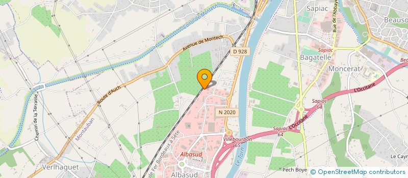 localisation de l'entreprise ETABLISSEMENTS JEAN RABES à MONTAUBAN