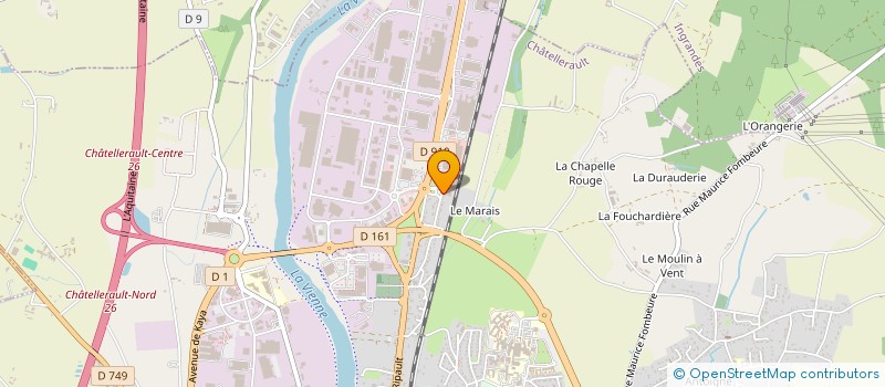 localisation de l'entreprise ETABLISSEMENTS JEUDY ET FILS à CHATELLERAULT