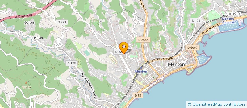localisation de l'entreprise ETABLISSEMENTS JL DALMASSO à MENTON