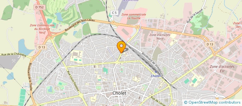 localisation de l'entreprise ETABLISSEMENTS JOGUET SA à CHOLET