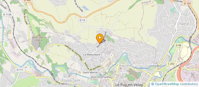 localisation de l'entreprise ETABLISSEMENTS JOUFFRE  POLIGNAC