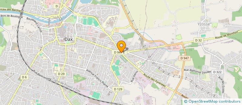 localisation de l'entreprise ETABLISSEMENTS JOUGLA à DAX