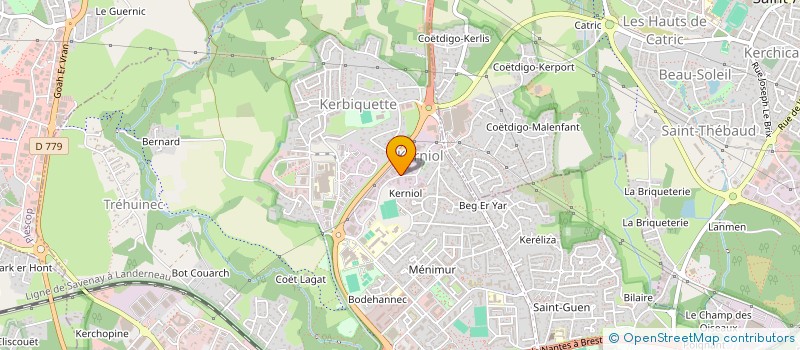 localisation de l'entreprise ETABLISSEMENTS JOUSSEAUME à VANNES