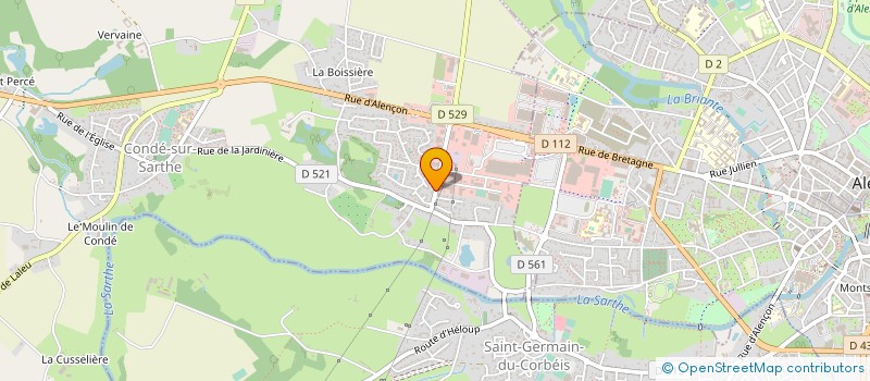 localisation de l'entreprise ETABLISSEMENTS JOUVENCEL à CONDE-SUR-SARTHE