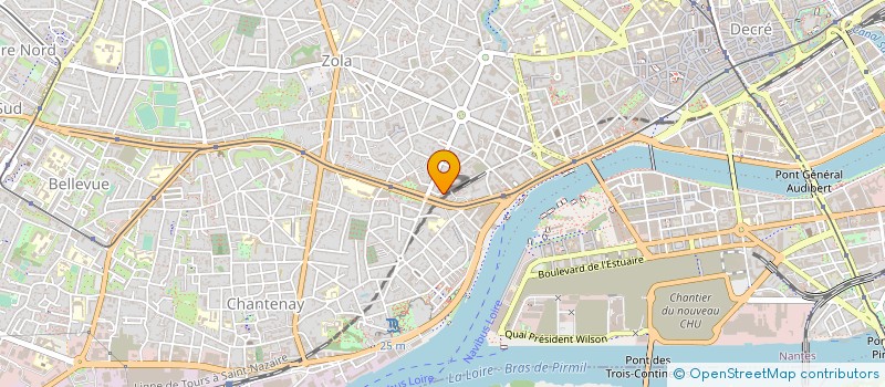 localisation de l'entreprise ETABLISSEMENTS JUHEL à NANTES