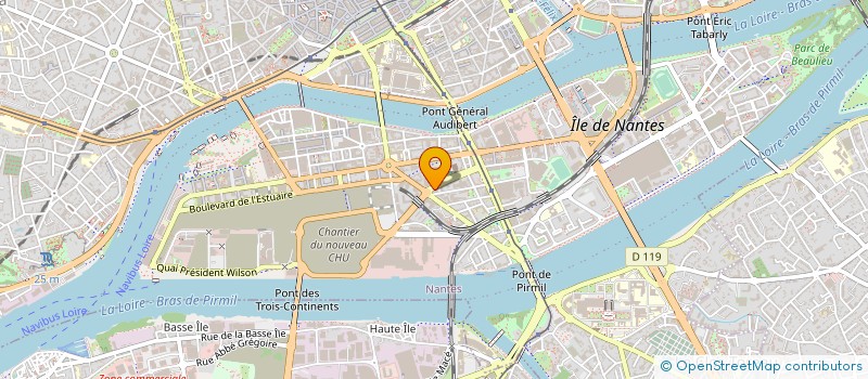 localisation de l'entreprise ETABLISSEMENTS JUIN-ROUSSE SA  NANTES