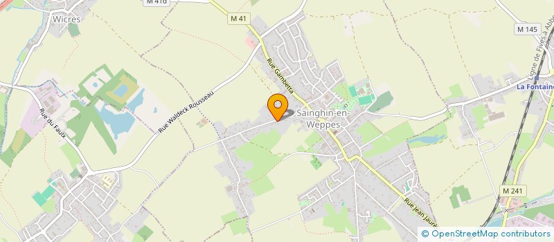 localisation de l'entreprise ETABLISSEMENTS JULES HOCQ à SAINGHIN-EN-WEPPES