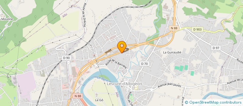 localisation de l'entreprise ETABLISSEMENTS JULIEN à LESCURE D'ALBIGEOIS