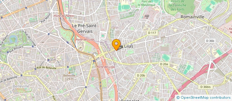 localisation de l'entreprise ETABLISSEMENTS KALKER à LES LILAS