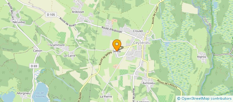 localisation de l'entreprise ETABLISSEMENTS KELLER à CEYZERIEU