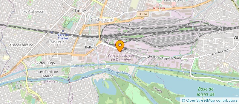 localisation de l'entreprise ETABLISSEMENTS KEMP ET FILS à CHELLES