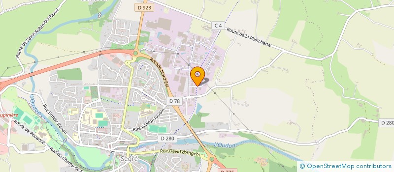 localisation de l'entreprise ETABLISSEMENTS KIRSCH à SEGRE-EN-ANJOU BLEU