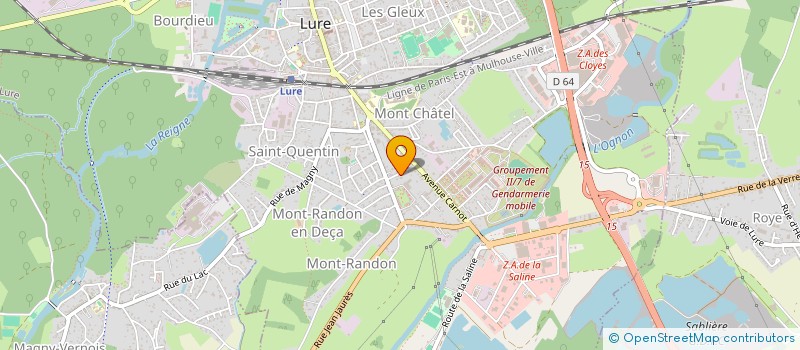 localisation de l'entreprise ETABLISSEMENTS KOCH-SOCIETE NOUVELLE à LURE