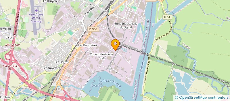 localisation de l'entreprise ETABLISSEMENTS L M  MACON