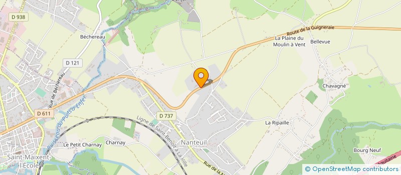 localisation de l'entreprise ETABLISSEMENTS LABASSE ET FILS  NANTEUIL