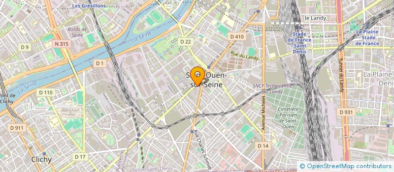 localisation de l'entreprise ETABLISSEMENTS LABORIE à SAINT-OUEN-SUR-SEINE