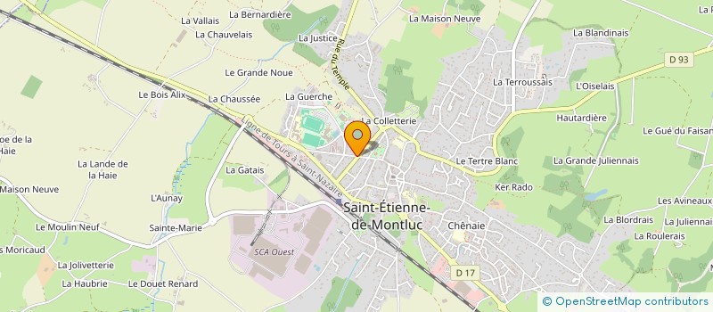 localisation de l'entreprise ETABLISSEMENTS LACOSTE à SAINT-ETIENNE-DE-MONTLUC