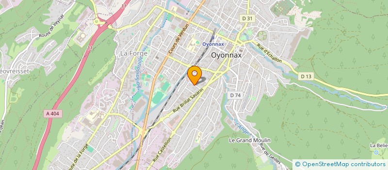 localisation de l'entreprise ETABLISSEMENTS LACRAZ à OYONNAX