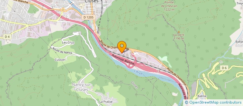 localisation de l'entreprise ETABLISSEMENTS LACROIX-PELLISSON à CLUSES