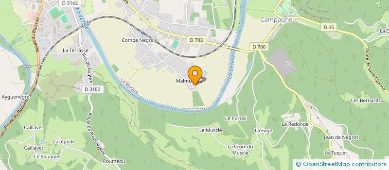 localisation de l'entreprise ETABLISSEMENTS LAFAGE ET FILS SARL à LE BUGUE
