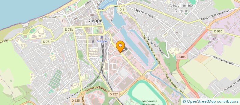 localisation de l'entreprise ETABLISSEMENTS LAFFILLE à DIEPPE