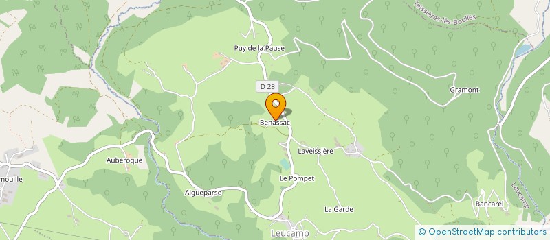 localisation de l'entreprise ETABLISSEMENTS LAFON à LEUCAMP