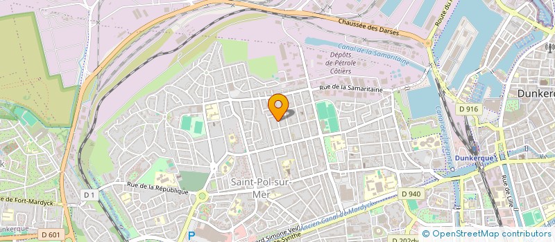 localisation de l'entreprise ETABLISSEMENTS LAFORCE à DUNKERQUE
