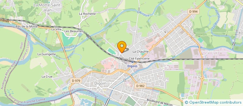 localisation de l'entreprise ETABLISSEMENTS LAFORET à DIGOIN