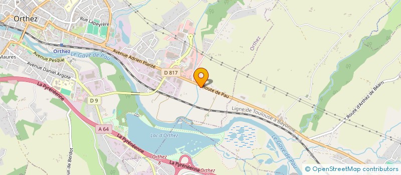 localisation de l'entreprise ETABLISSEMENTS LAFOURCADE à ORTHEZ