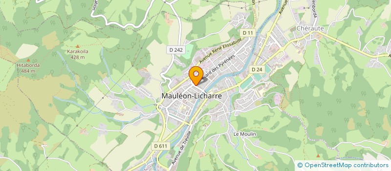 localisation de l'entreprise ETABLISSEMENTS LAGUNE FRERES à MAULEON-LICHARRE