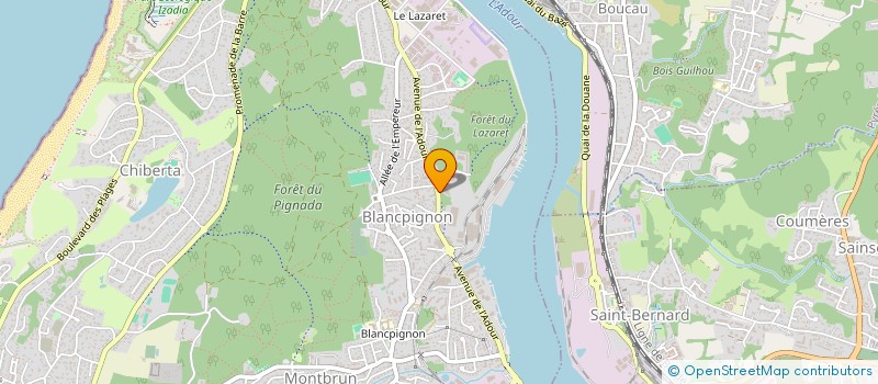 localisation de l'entreprise ETABLISSEMENTS LAKFIX à ANGLET