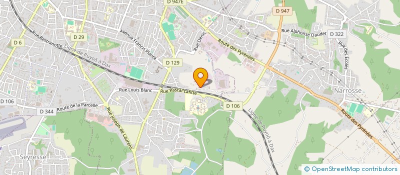 localisation de l'entreprise ETABLISSEMENTS LALANNE  DAX