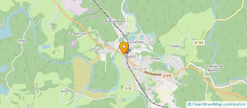 localisation de l'entreprise ETABLISSEMENTS LALIRON  BUGEAT